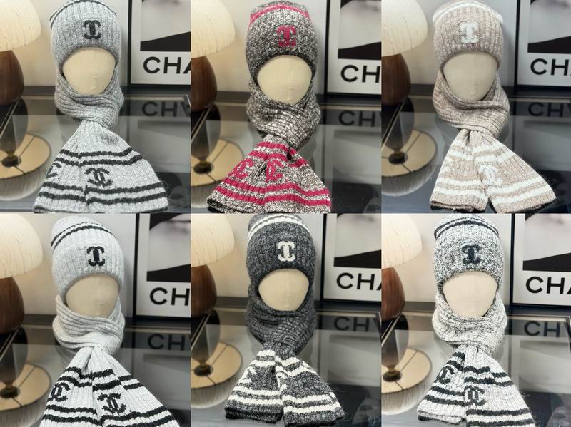 Chanel scarf hat dx14